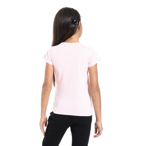 Diadora Girls Cotton Printed T-Shirt